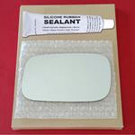 Mirror Glass Replacement + Silicone Adhesive for 9