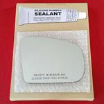 Mirror Glass Replacement + Silicone Adhesive for 0