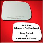 Mirror Glass Replacement + Full Adhesive for 97-06