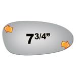 Mirror Glass for 911, Boxster, Cayman Passenger-3