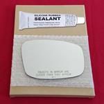 Mirror Glass Replacement + Silicone Adhesive for 0