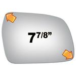 Mirror Glass + Adhesive for Chevy, Geo Tracker P-3