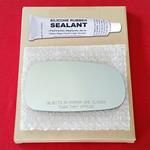 Mirror Glass Replacement + Silicone Adhesive for 0