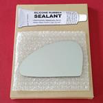 Mirror Glass Replacement + Silicone Adhesive for 9