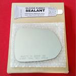 Mirror Glass Replacement + Silicone Adhesive for 0