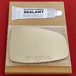 Mirror Glass Replacement + Silicone Adhesive for 1