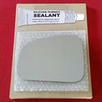 Mirror Glass Replacement + Silicone Adhesive for 0