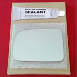 Mirror Glass Replacement + Silicone Adhesive for 9