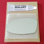 Mirror Glass Replacement + Silicone Adhesive for A