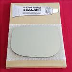 Mirror Glass Replacement + Silicone Adhesive for 0