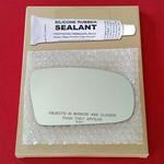 Mirror Glass Replacement + Silicone Adhesive for 9