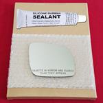 Mirror Glass Replacement + Silicone Adhesive for 9