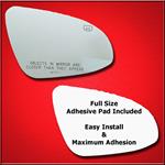 Mirror Glass + Full Adhesive for 14-19 Toyota Coro