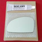 Mirror Glass Replacement + Silicone Adhesive for 0