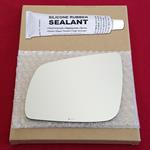 Mirror Glass Replacement + Silicone Adhesive for 0