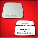 Mirror Glass Replacement + Full Adhesive for 98-04