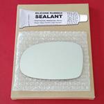 Mirror Glass Replacement + Silicone Adhesive for A