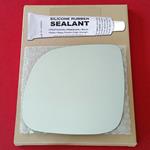 Mirror Glass Replacement + Silicone Adhesive for 0