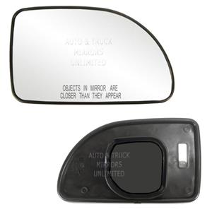 Driver right hand side wing door Silver mirror glass with backing plate #C-SN/R-FTDBO01 Clip On 
