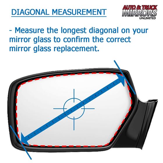 Mirror Glass + Adhesive for Outback, Legacy, WRX-3