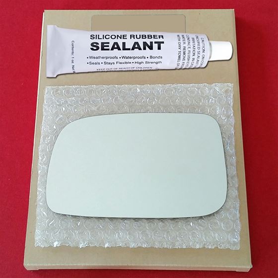 Mirror Glass Replacement + Silicone Adhesive for 0