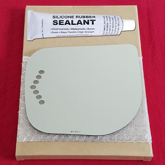 Mirror Glass Replacement + Silicone Adhesive for Q