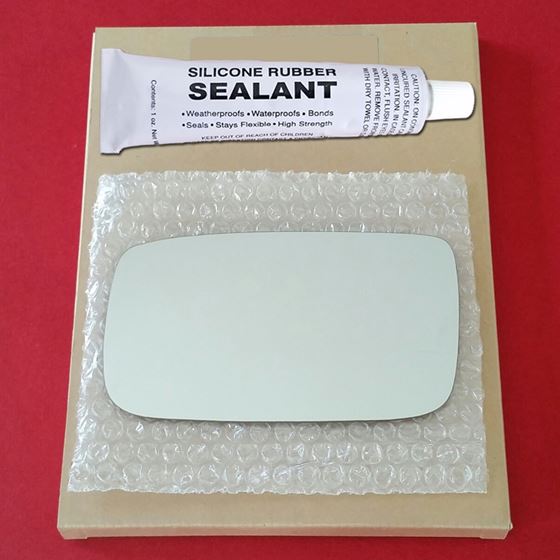 Mirror Glass Replacement + Silicone Adhesive for 2