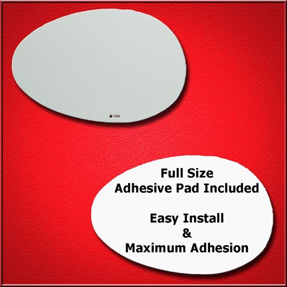 Mirror Glass Replacement + Full Adhesive for 2007-