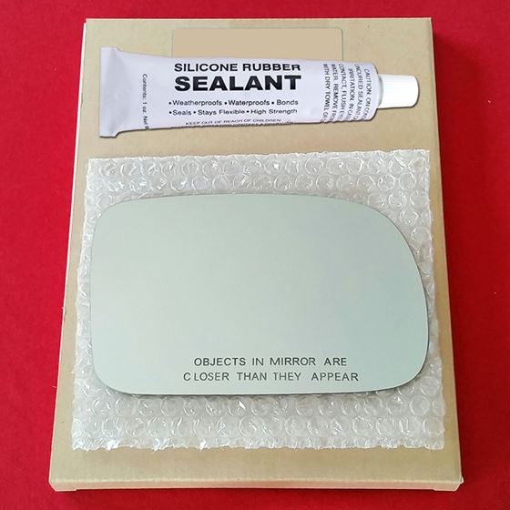 Mirror Glass Replacement + Silicone Adhesive for Q