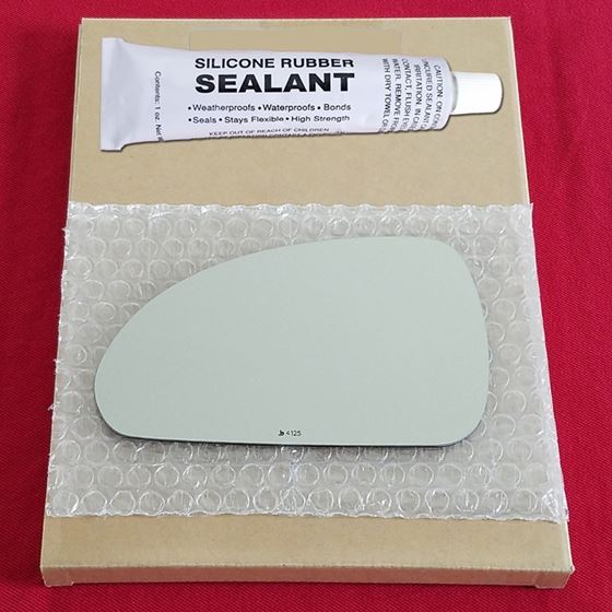 Mirror Glass Replacement + Silicone Adhesive for 0