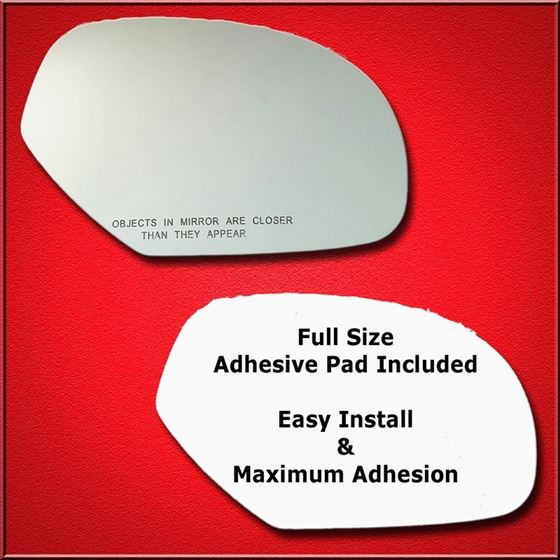 Mirror Glass Replacement + Silicone Adhesive for-3