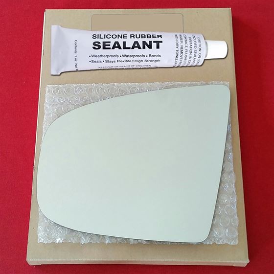 Mirror Glass Replacement + Silicone Adhesive for 0