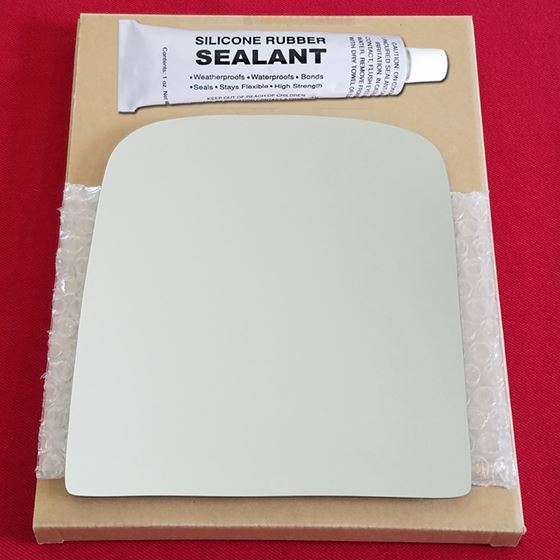 Mirror Glass Replacement + Silicone Adhesive for 0