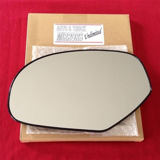 Driver Side Mirror Glass with Attached Backing Plate