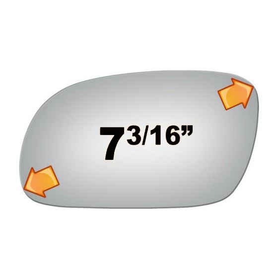 Mirror Glass for 95-99 Hyundai Accent Driver Sid-3