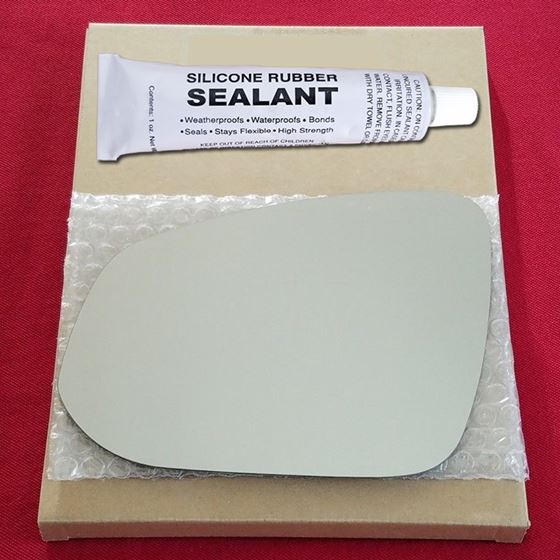 Mirror Glass Replacement + Silicone Adhesive for 4