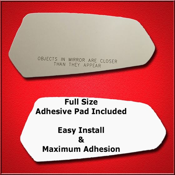 Mirror Glass Replacement + Full Adhesive for 10-15