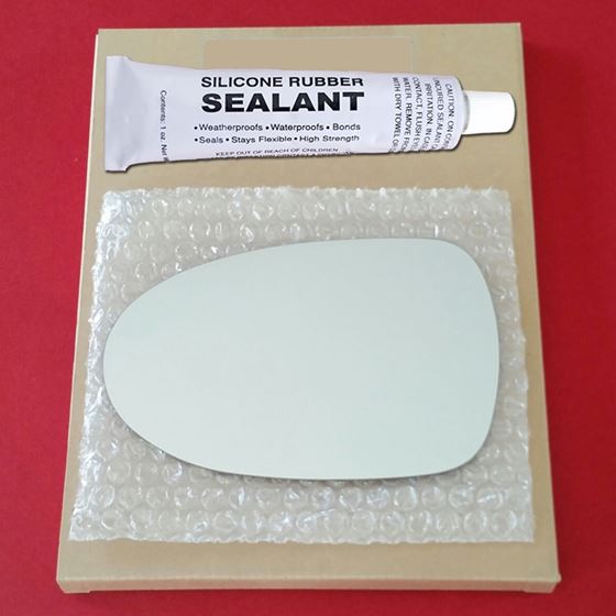 Mirror Glass Replacement + Silicone Adhesive for 2