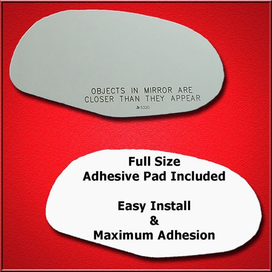 Mirror Glass Replacement + Full Adhesive for 03-04