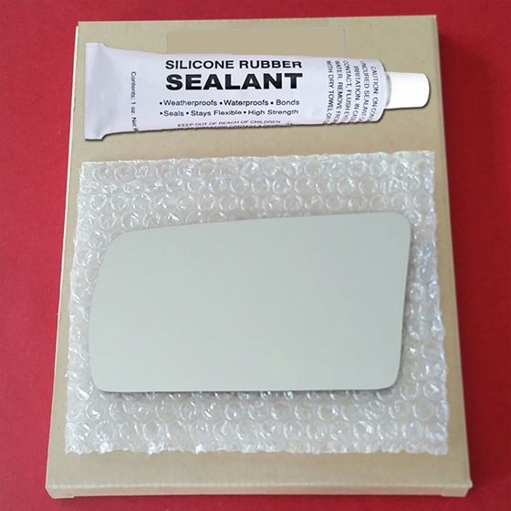 Mirror Glass Replacement + Silicone Adhesive for 8