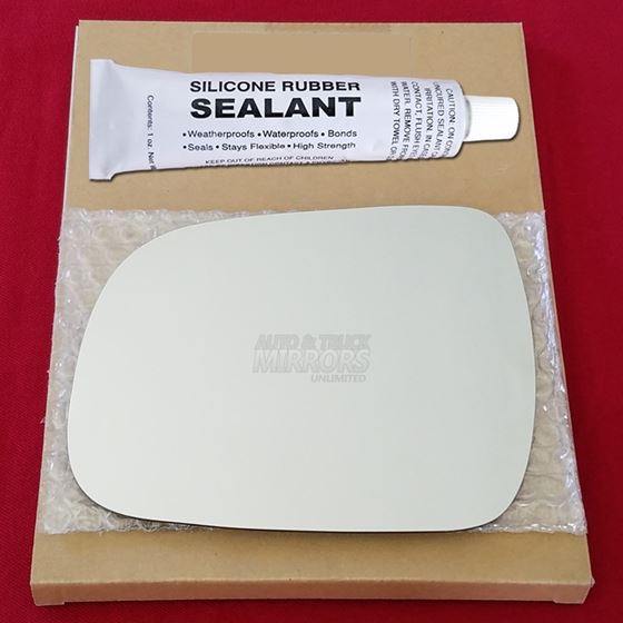 Mirror Glass Replacement + Silicone Adhesive for 0