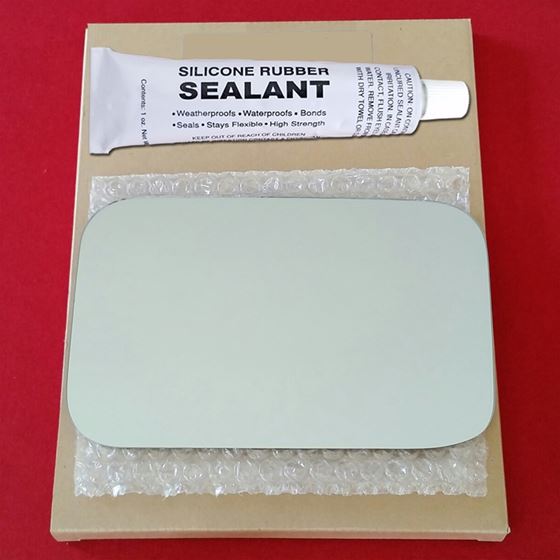Mirror Glass Replacement + Silicone Adhesive for 8
