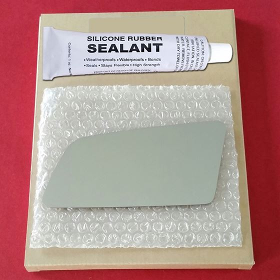 Mirror Glass Replacement + Silicone Adhesive for 8