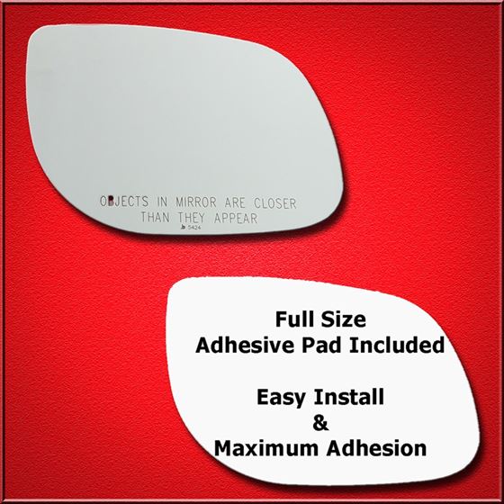 Mirror Glass Replacement + Full Adhesive for 10-10