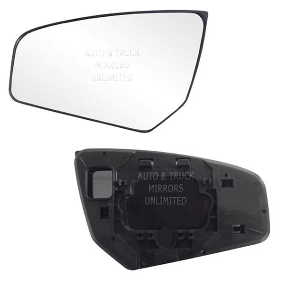 07-12 Sentra Driver Side Mirror Glass with Backing Plate