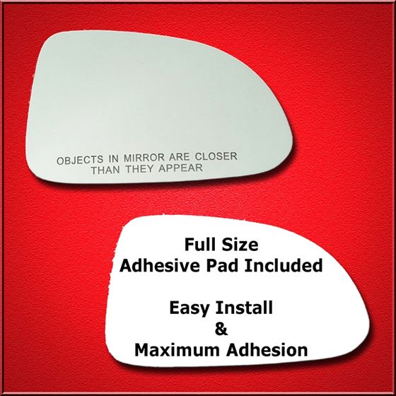 Mirror Glass Replacement + Full Adhesive for 00-09