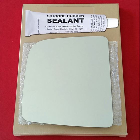 Mirror Glass Replacement + Silicone Adhesive for 0