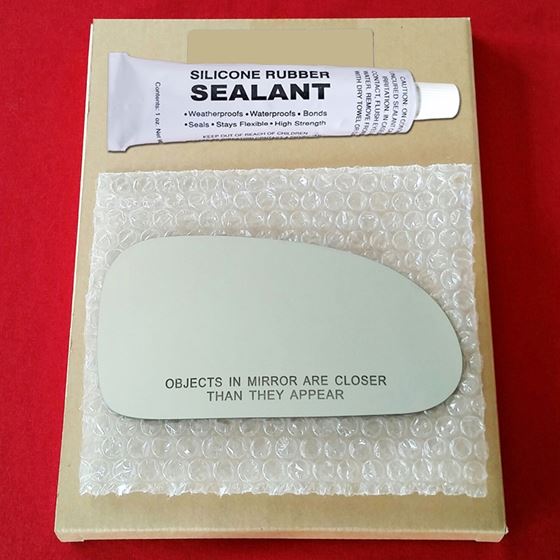 Mirror Glass Replacement + Silicone Adhesive for 9