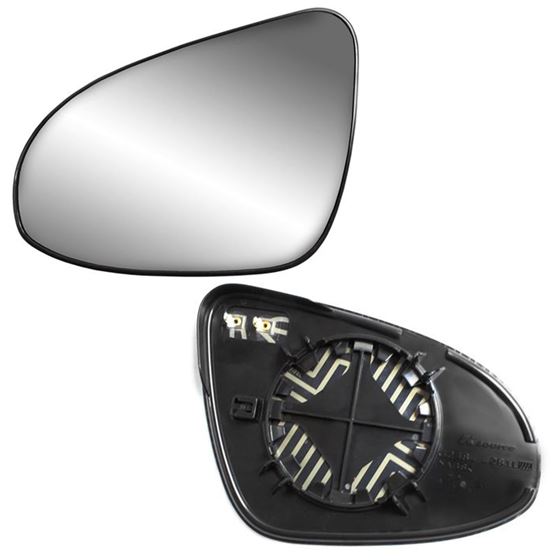 Heated Fits 14-17 Toyota Corolla Passenger Side Mirror Glass With Back Plate