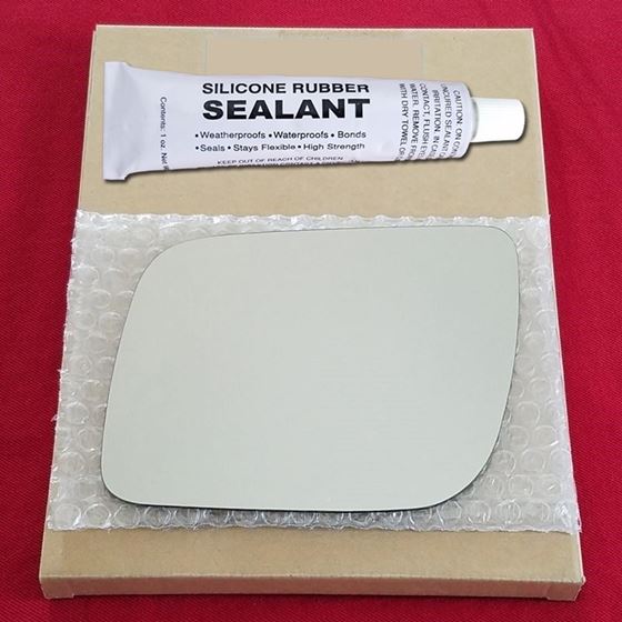 Mirror Glass Replacement + Silicone Adhesive for 1